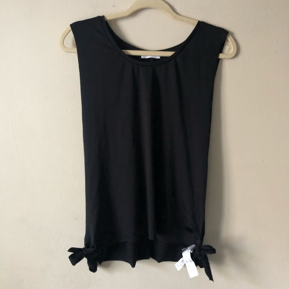 Zara Sport Active Open Side Black Tank S